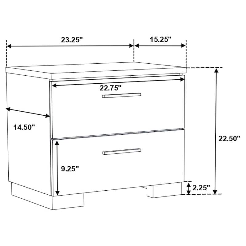 Jeremaine Bedroom Set with Plank Headboard White