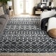 preview thumbnail 4 of 18, SAFAVIEH Berber Fringe Shag Leatha Trellis Rug - Cream/Dark Grey - 8' x 10'