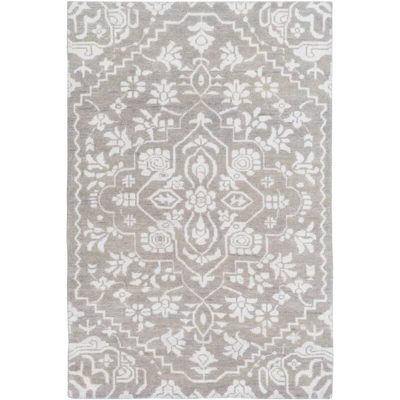 Hand-Knotted Brunoy Wool/Viscose Area Rug (2' x 3')