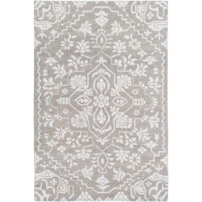 Hand-Knotted Brunoy Wool/Viscose Area Rug (2' x 3')