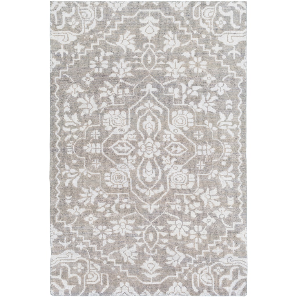 Hand-Knotted Brunoy Wool/Viscose Area Rug (2' x 3')