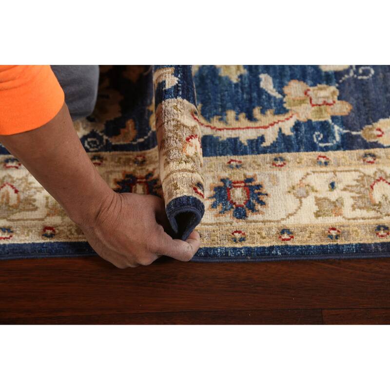 Vegetable Dye Peshawar Chobi Oriental Runner Rug Hand-knotted Carpet - 2'8" x 9'11"