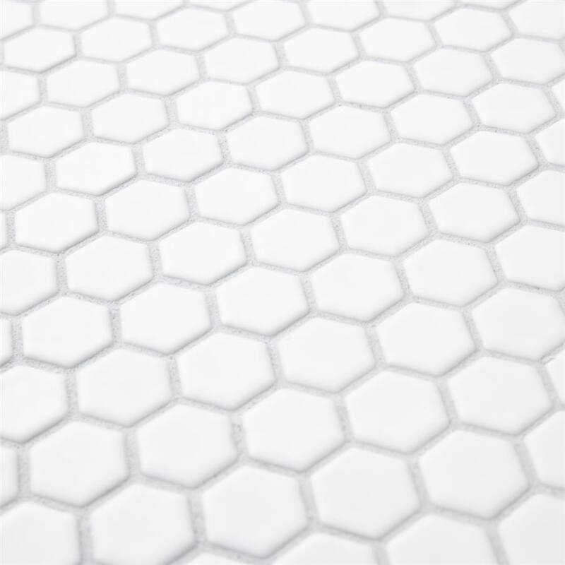 Merola Tile Colmena Hex Matte White 11-1/2" x 11-5/8" Porcelain Floor and Wall Tile