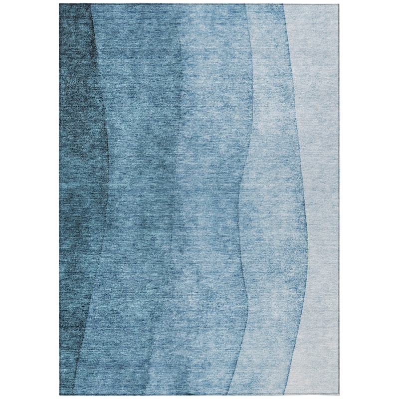 HomeRoots Ombre Transitional Rectangle Outdoor Rug