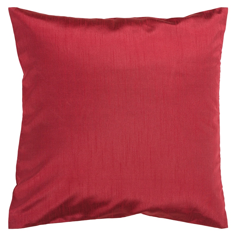 Artistic Weavers Decorative Chic 18-inch Square Solid Throw Pillow Cover with Poly Insert