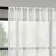 preview thumbnail 8 of 12, Indigo Road by Egypt Sherrod Nahla Cotton Sheer Rod Pocket 1-Piece Curtain Panel, Single Panel 50" x 63" - White