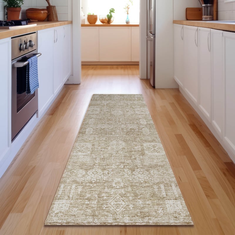 Premium Washable Super Soft Traditional Persian Mayfield Rug - Beige - 2' 3" x 7' 6" - Runner