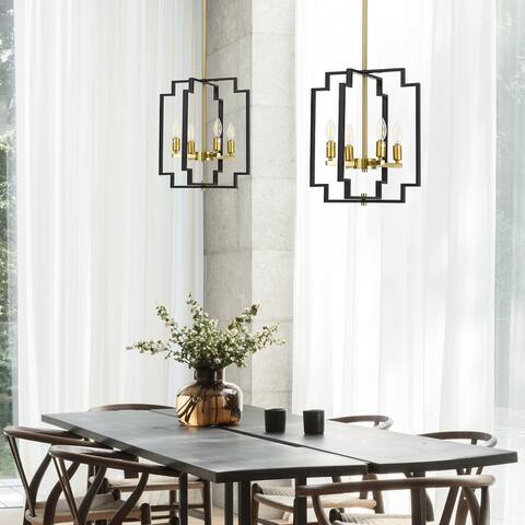 1/4/5 Light Kitchen Island Foyer Pendants with Wrought Iron Accents