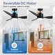 preview thumbnail 100 of 127, 52"/42" Black/Gold LED Ceiling Fan with Lights Remote(3-Blade)