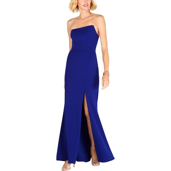 betsy and adam strapless gown
