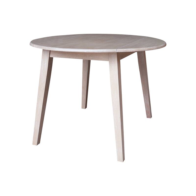 42" Round Dual Drop Leaf Dining Table with Chairs