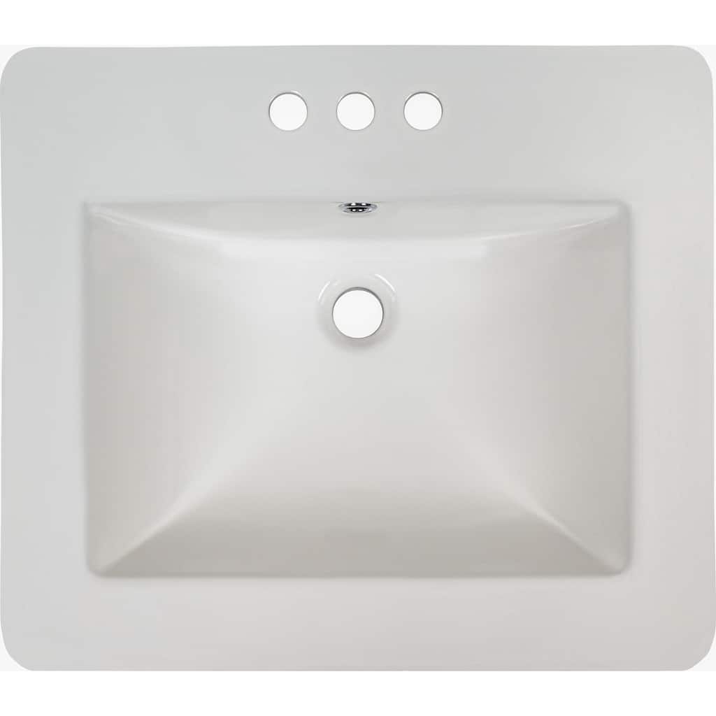 Ackland AKKPS-OMREC-2118-SB 21-1/4" Rectangular Porcelain Drop In