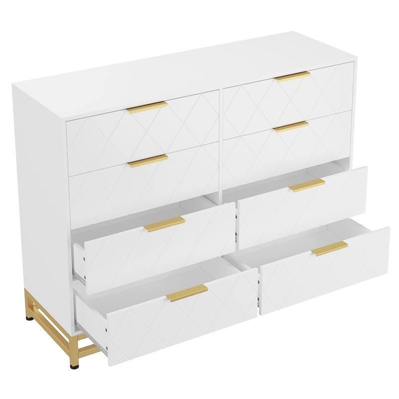 Dresser for Bedroom with 8 Drawer