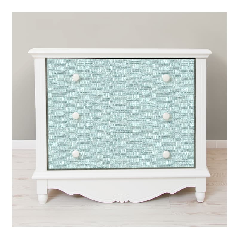 NuWallpaper Aqua Poplin Texture Peel & Stick Wallpaper - 216in x 20.5in x 0.025in