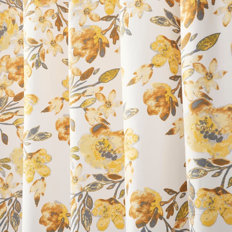 Porch & Den Elcaro Floral Pattern Shower Curtain