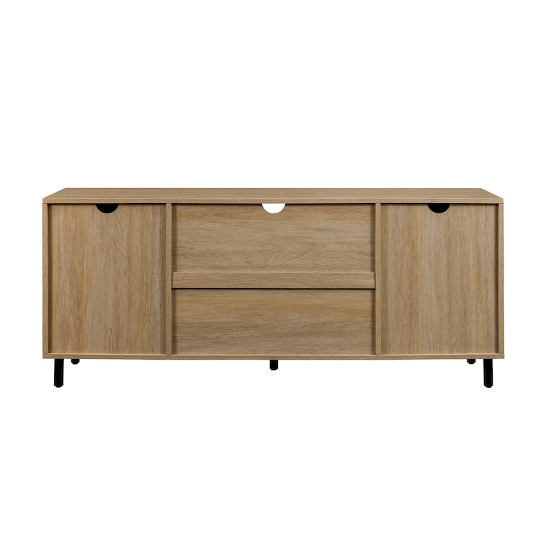 Middlebrook Designs Boho Rattan-Door TV Stand