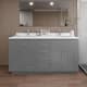Option Dark Gray / White Quartz Top / Brushed Nickel