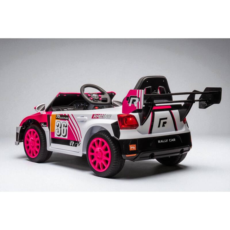 12V Electric Kids Ride-On Car with Remote Control, Music, Lights, Seat Belt, Opening Doors, 4-Wheel Suspension