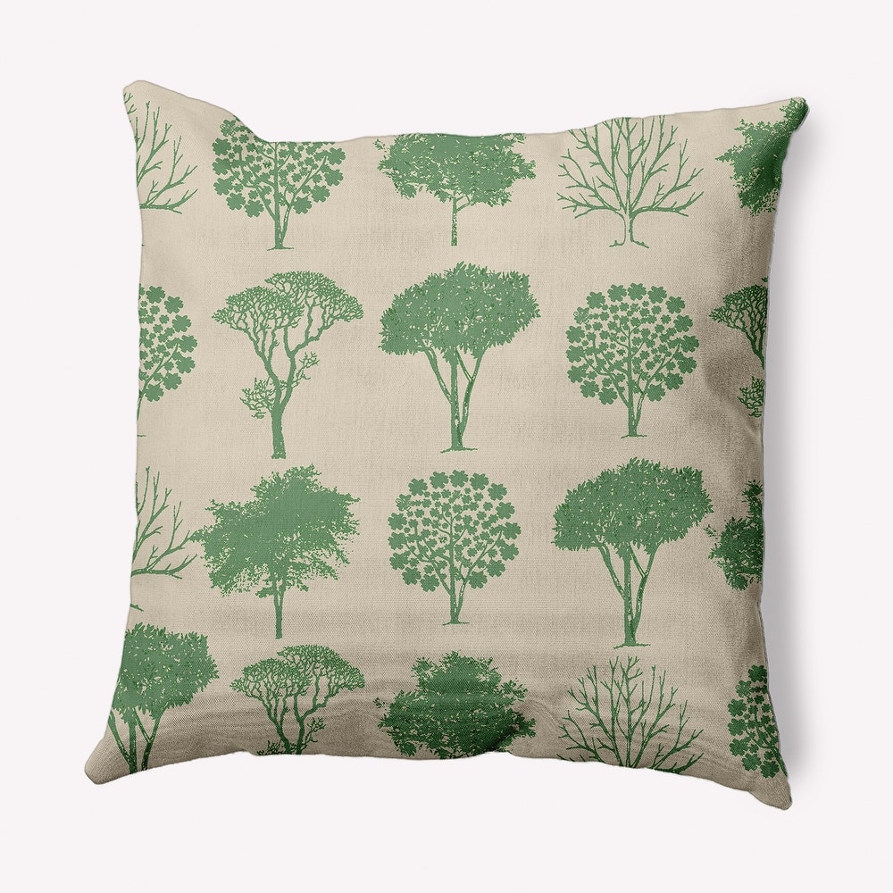 Field of Trees Decorative Throw Pillow