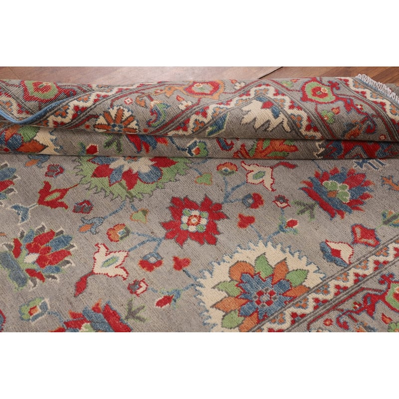 Floral Kazak Area Rug Handmade Oriental Wool Carpet - 5'0" x 6'8"