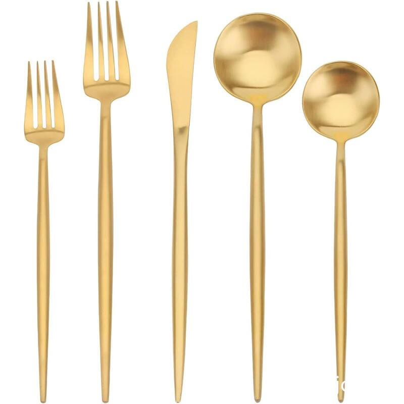 30-Piece Stainless Steel Satin Finish Flatware Set - 10.2*2.9inch
