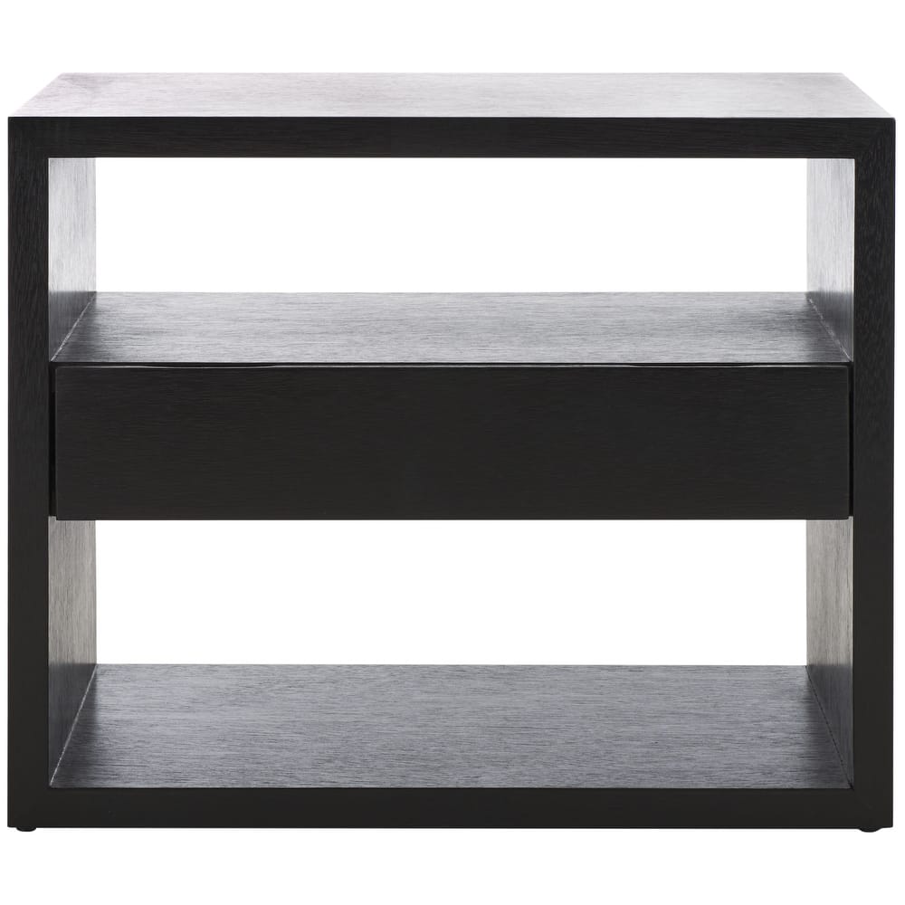 SAFAVIEH Unique 2-Shelf Single Drawer Nightstand