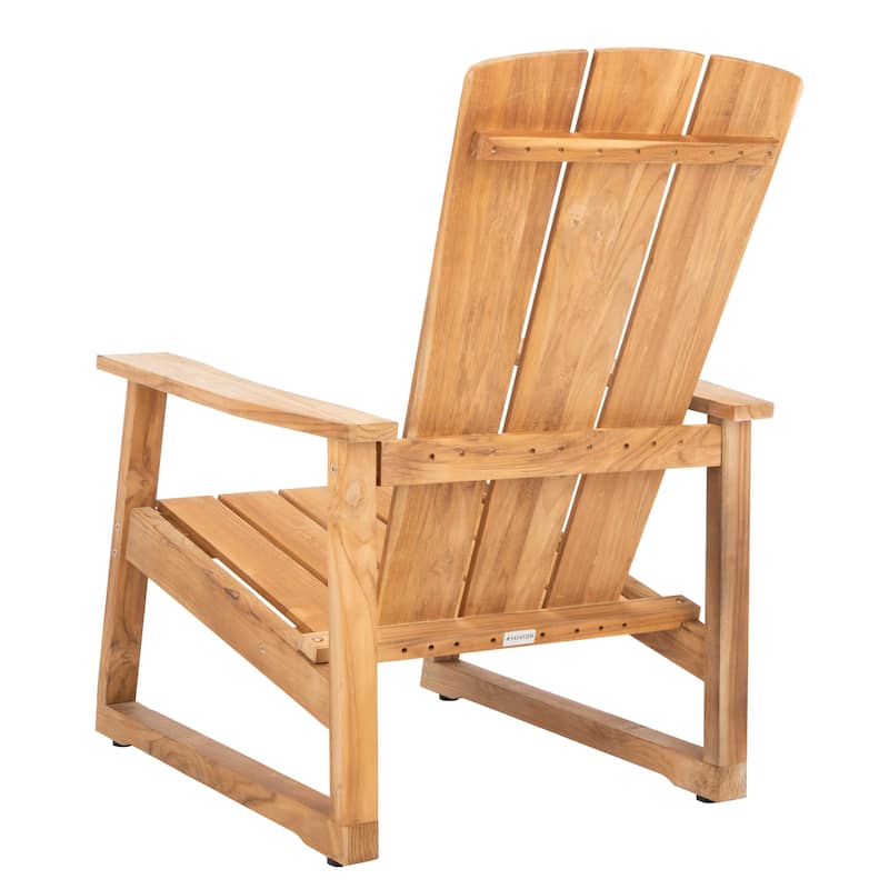 SAFAVIEH Couture Oney Brazilian Teak Adirondack Chair - 28.8" W x 37.6" D x 39.6" H - 29W x 38D x 40H