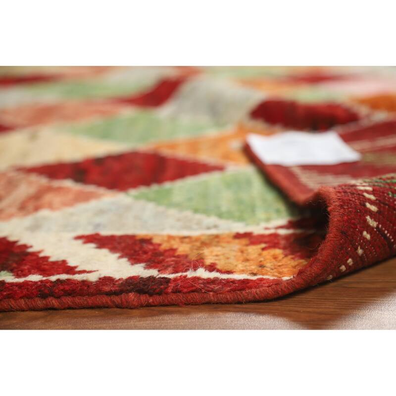 Trellis Geometric Moroccan Rug Hand-Knotted Wool Carpet - 5'1" x 6'5"