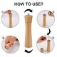 preview thumbnail 6 of 5, Salt and Pepper Grinder Wooden Mills Shaker w Adjustable Coarseness - 8.5", 2pcs