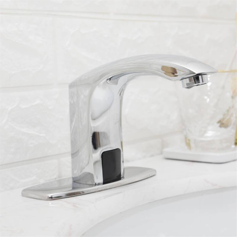 Touchless Bathroom Sink Faucet Automatic Sensor Single Hole Modern Bathroom Vanity Basin Faucets Smart Mixer Taps With Valve