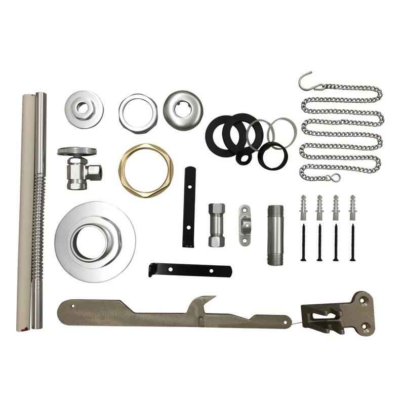 High Tank Toilet Parts Tarnish Resistant Satin Nickel Finish Replacement Parts for Hightank Toilets Renovators Supply