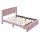preview thumbnail 6 of 50, Gray Full Velvet Upholstered Bed with Large Storage Drawer - Luxurious Design