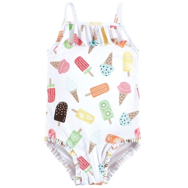 slide 1 of 1, Hudson Baby Girls Toddler Swimsuit, Ice Cream Popsicle 5T - Ice Cream Popsicle Toddler