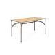 preview thumbnail 4 of 10, Harper All-Weather Aluminum & Poly-Resin 34" x 66" Rectangular Outdoor Balcony Table w/Umbrella Hole