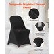 preview thumbnail 6 of 8, Stretch Chair Covers for Folding Chairs Polyester Spandex Elastic Slip On Wedding Party Banquet Event Decor
