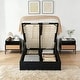preview thumbnail 3 of 10, Modern Minimalist Upholstered Storage Bed with Lift-Up Platform