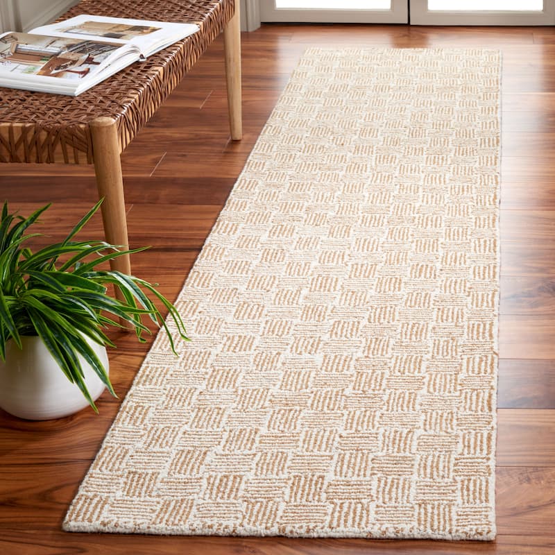 SAFAVIEH Handmade Micro-Loop Courteney Transitional Wool Rug