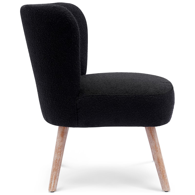 Boucle Polyester Upholstered Living Room Set - Stain Resistant (2-Piece Set)