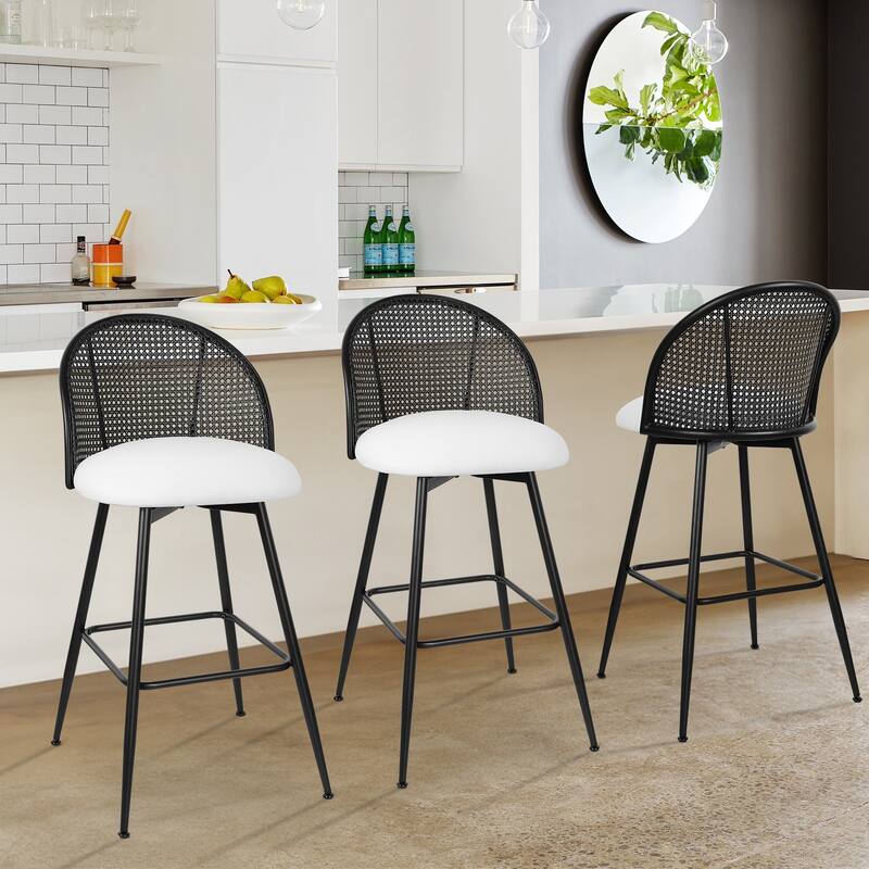 26"/ 29" Swivel Barstools Counter Height Bar Stool with Metal Legs
