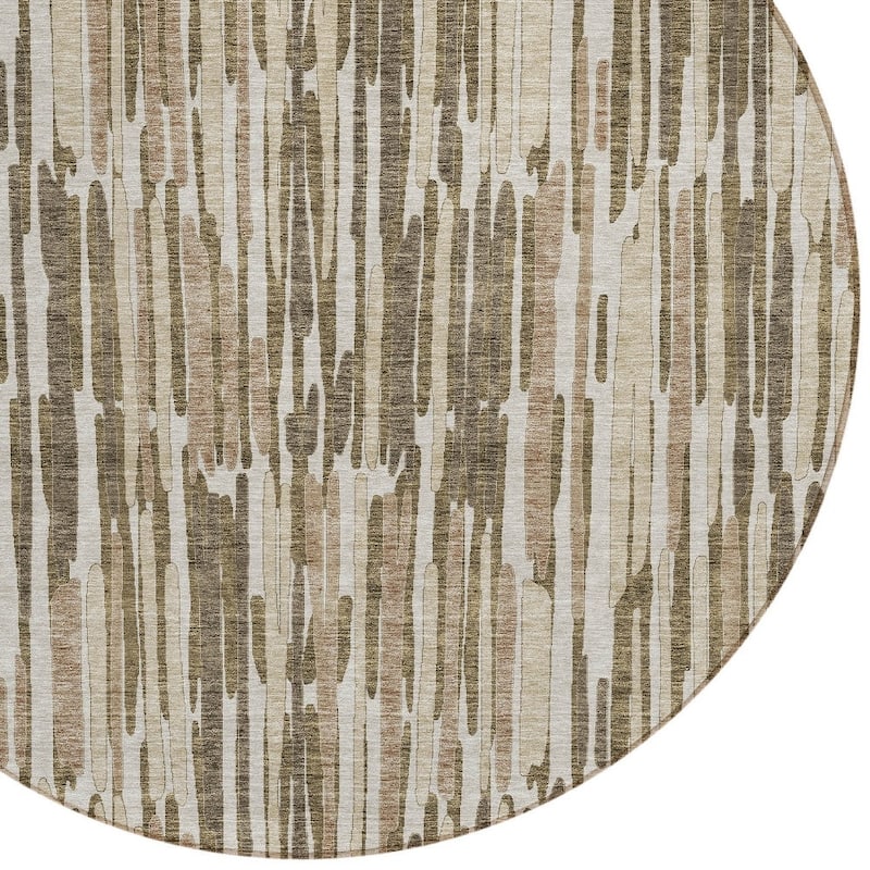 HomeRoots Abstract Transitional Rectangle Outdoor Rug