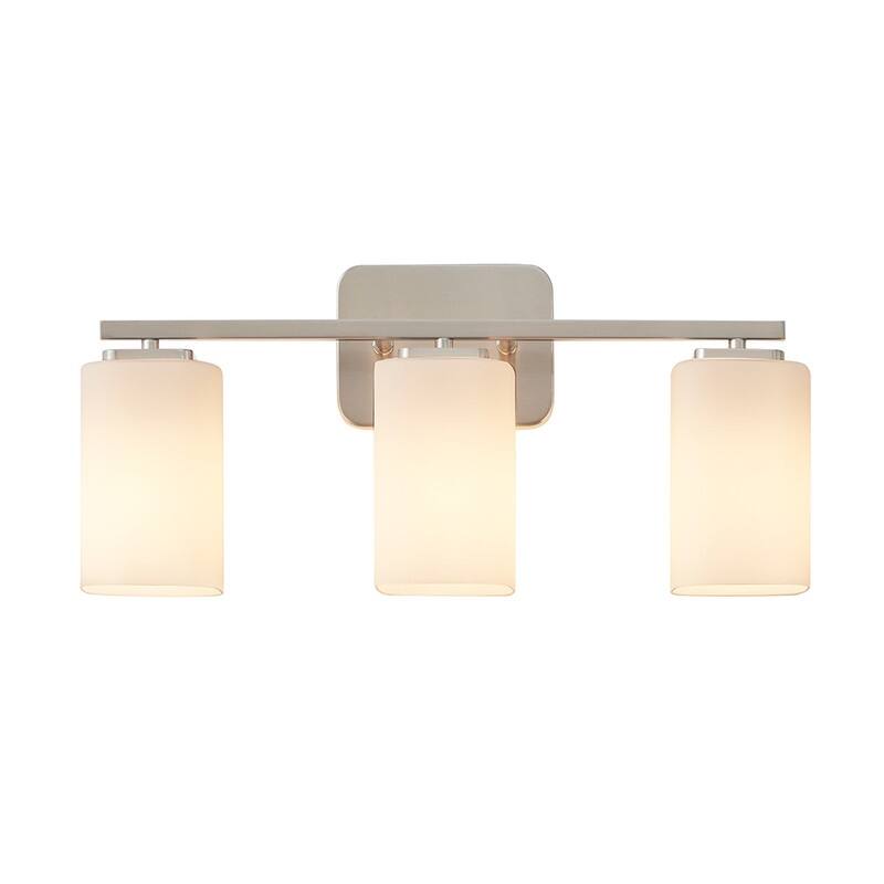KAWOTI W20.5" Frosted Glass Bathroom Vanity Light