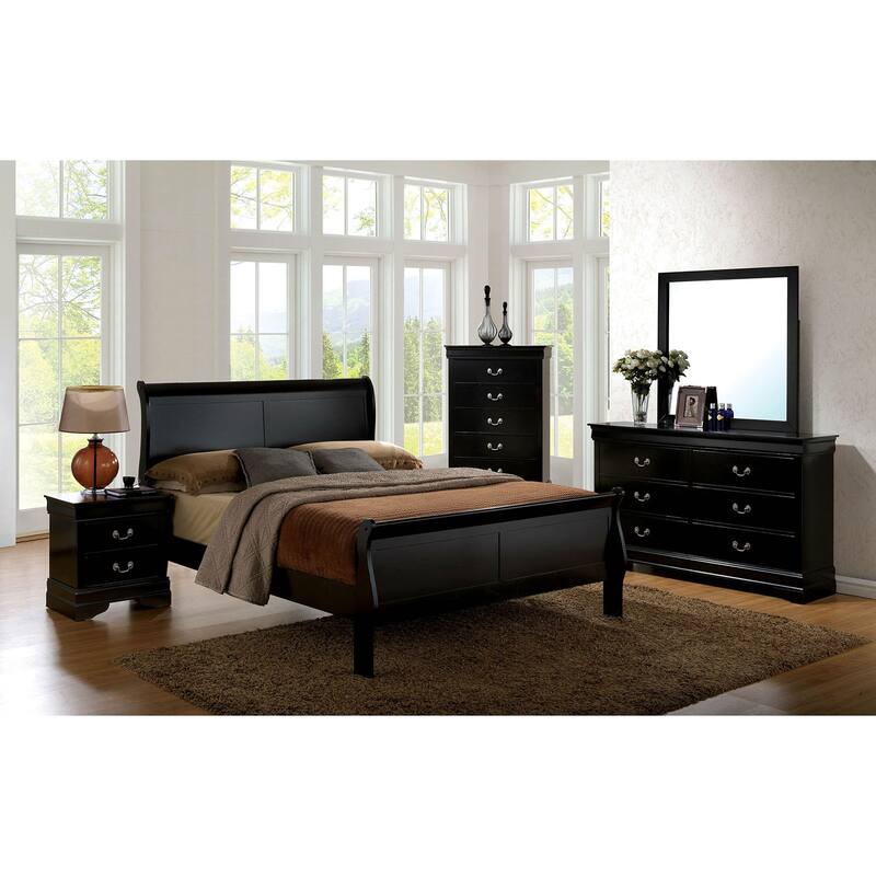 Nightstand with 2 Drawers, Wooden Bedroom Coffee Table, Sofa Side Table with Nickle Hanging Pulls & Bracket Feet