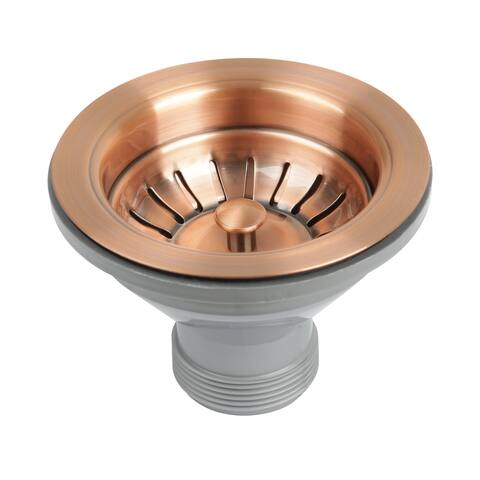 Copper Kitchen Sink Stopper Strainer Drain(1.5" connector)