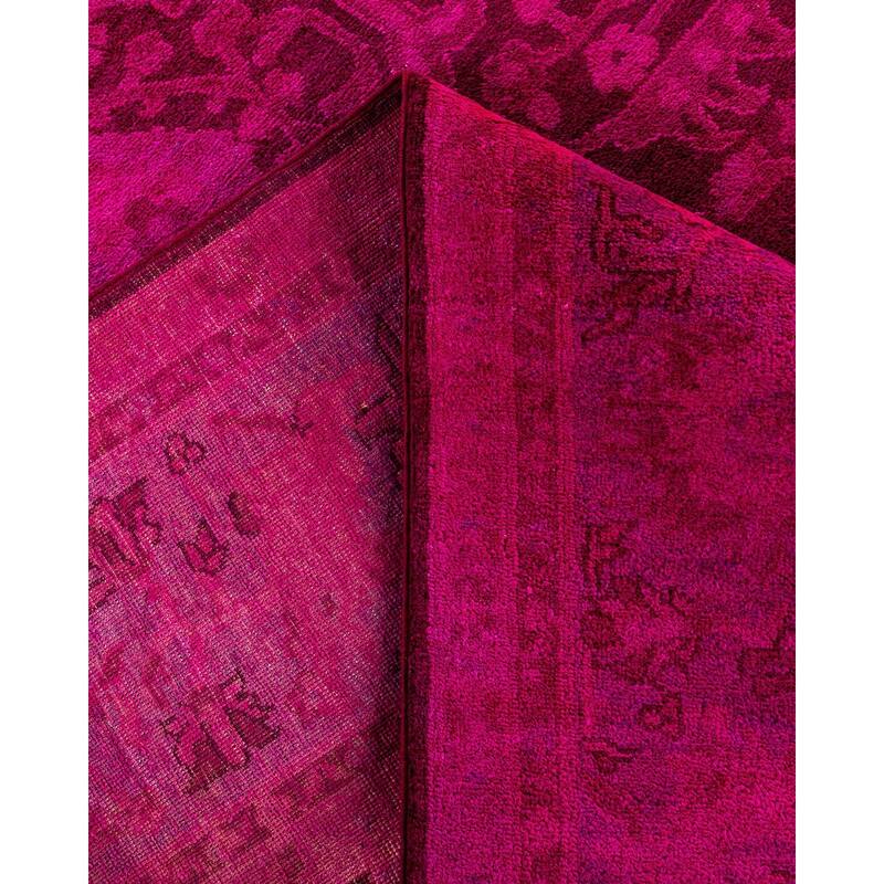 Contemporary Overdyed Wool Hand Knotted Area Rug - 9' 1" x 11' 5"