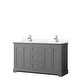 preview thumbnail 58 of 58, Avery 60 Inch Double Vanity, Cultured Marble Top
