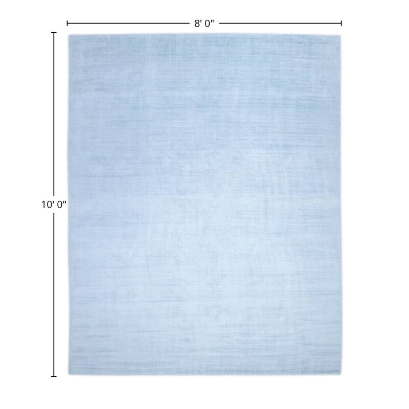 Overton Handmade Modern Contemporary Solid Area Rug