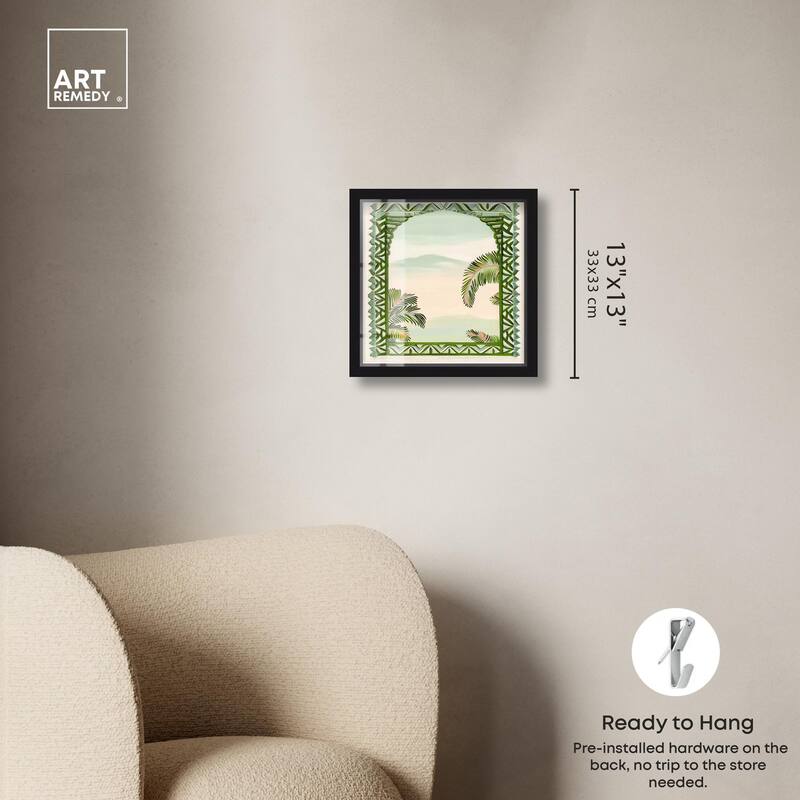 Palm View Vista Shadowbox by Art Remedy