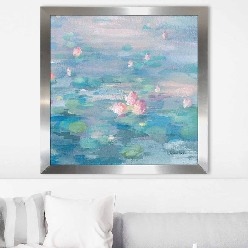 "Sunrise Waterlilies Crop" by Danhui Nai Print on Acrylic.