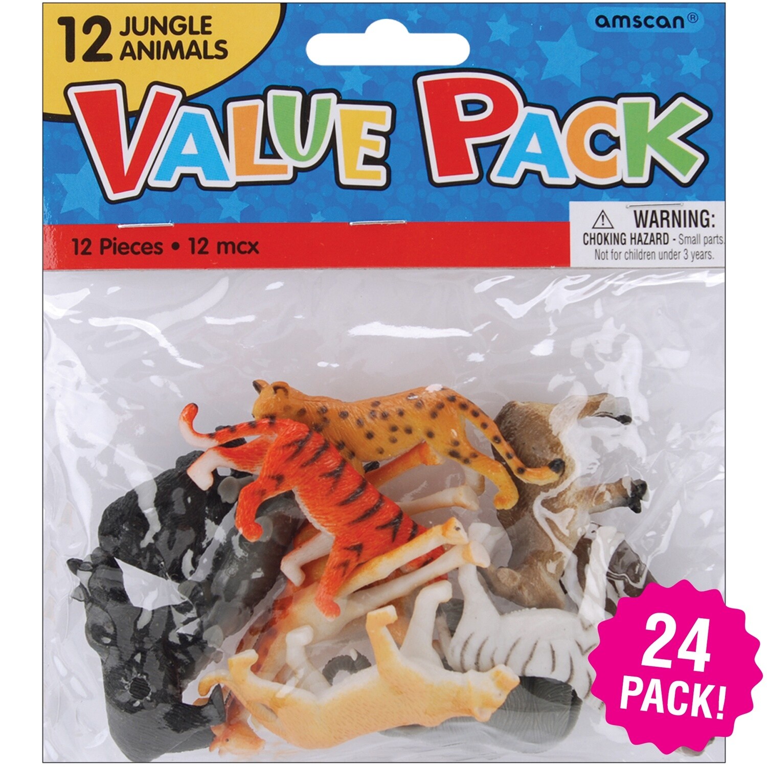 small plastic jungle animals