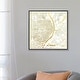 preview thumbnail 7 of 16, iCanvas "St. Louis Gold Leaf Urban Blueprint Map" by Hubert Roguski Framed